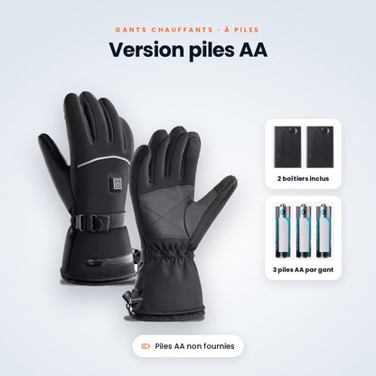 Gants chauffants VALNOR version piles AA